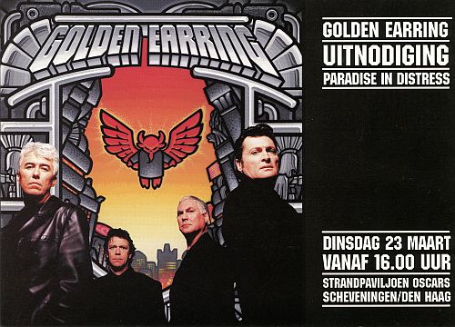 Golden Earring Paradise in Distress cd press presentation invitation front